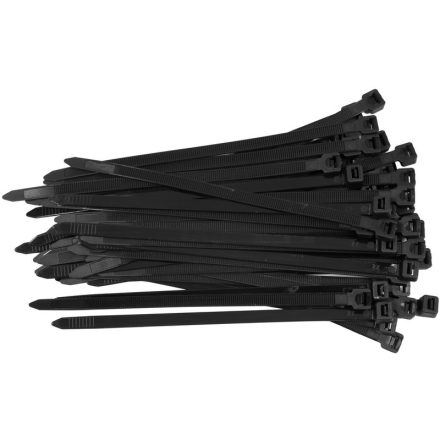 YATO Kabelbinder schwarz 200 x 7,6 mm (50 Stück)