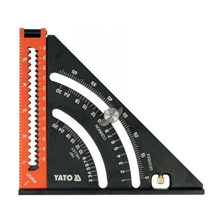 YATO rechtwinkliges Lineal mit Basis 290 x 185 mm Aluminium