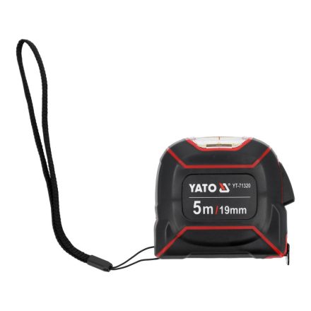 YATO Maßband mit oberer Öffnung 5 m x 19 mm gummiert