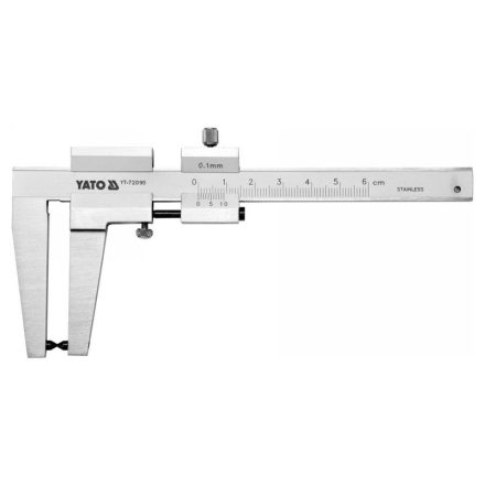 YATO Bremsscheibendickenmessgerät 0-60 mm/0,1 mm Messbereich, 160 mm lang