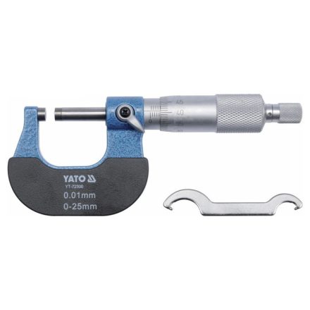 YATO Mikrometer 0-25 mm +/-0,01 mm mechanisch