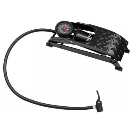 YATO Fußpumpe mit Manometer aus Metall 0-0,7 MPa