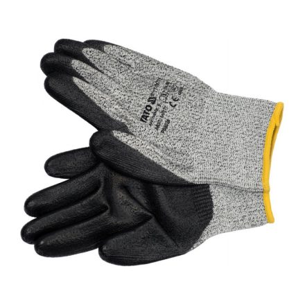 YATO Arbeitsschutzhandschuhe PU getaucht 9 schnittfest