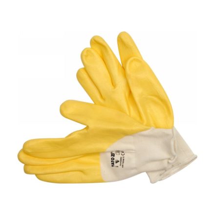 YATO Montagehandschuhe (Nitril getaucht GELB) 9