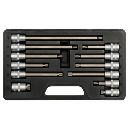YATO Bit-Steckschlüssel-Set 12-teilig Spline 1/2" M5-M17 CrV