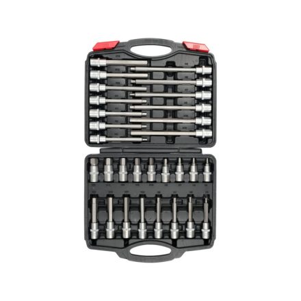 YATO Bit-Steckschlüsselsatz 30-teilig Inbusschlüssel 1/2" 5-19 mm CrV