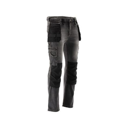 YATO Arbeitsschutzjeans lange Hose Größe M 17 Taschen grau