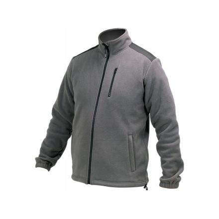 YATO Arbeitsschutz-Fleecepullover grau Größe 3XL mit 3 Taschen