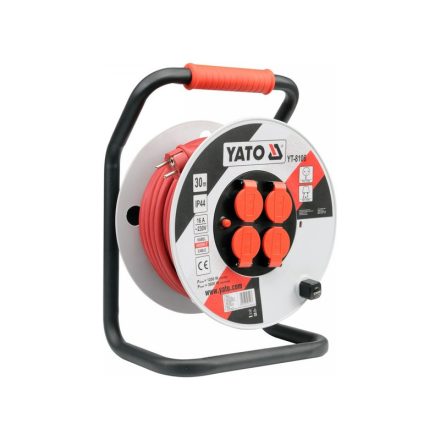 YATO Kabeltrommel 30 m 3 x 2,5 mm2
