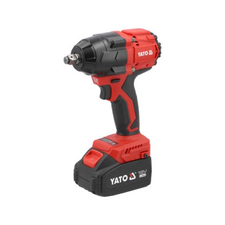 YATO Akku-Schlagschrauber 1/2" 800 Nm bürstenlos 18 V (2 x 4,0 Ah Akku + Ladegerät)