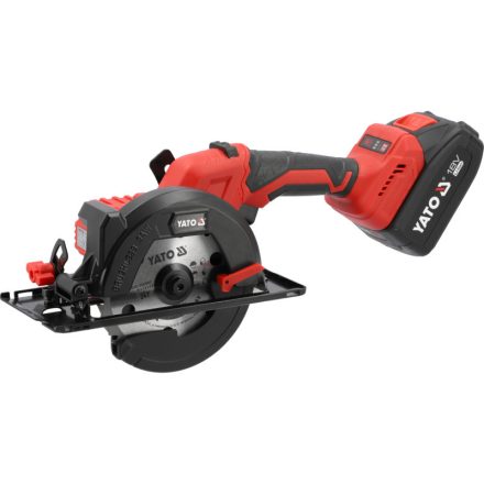 YATO Akku-Kreissäge 140 mm bürstenlos 18 V (2 x 4,0 Ah Akku + Ladegerät)