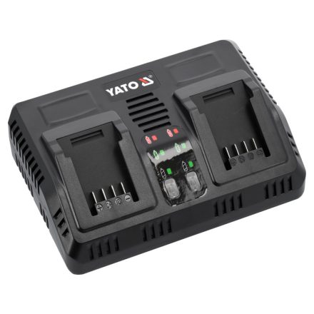 YATO Doppelbatterieladegerät für Maschinen 18 V