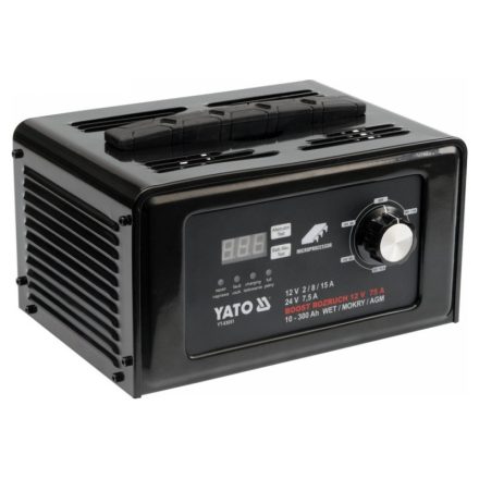 YATO Batterieladegerät-Starter 12/24 V 15 A 10-300 Ah