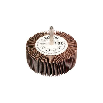 YATO Spindel-Lamellenschleifscheibe 80 x 30 x 6 mm / P150