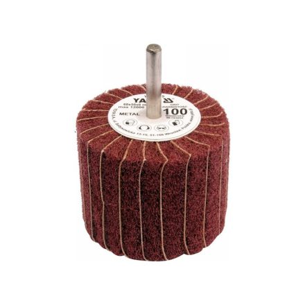 YATO Lamellen-Schleifscheibe mit Zapfen 60 x 50 x 6 mm / P100