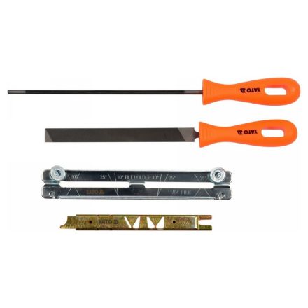 YATO Handkettenschärfsatz 4-teilig 3/8" 0,325" 4,5 mm