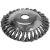 YATO Verdrehbürste schräg 150 x 25,4 mm für Rasenmäher, Rasentrimmer