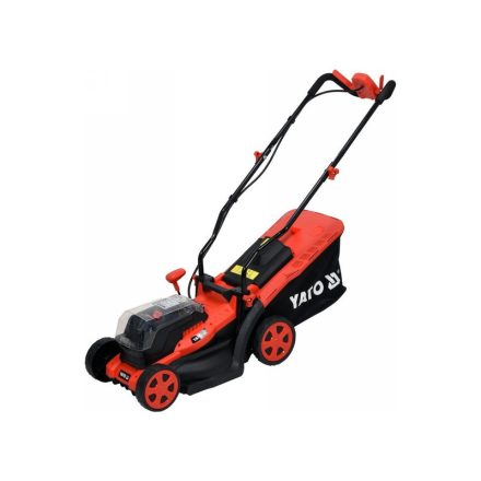 YATO Akku-Rasenmäher 340 mm 2 x 18 V (2 x 2,0 Ah Akku + Ladegerät)