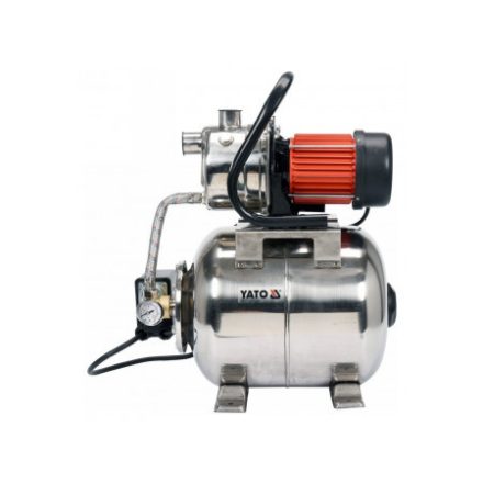 YATO Hauswasserwerkspumpe mit Inox-Hydrophortank 1200 W