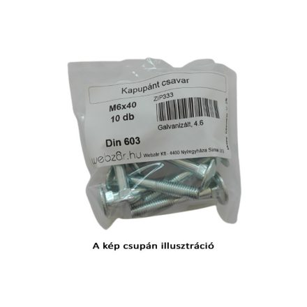 Türscharnierschraube DIN 603, 4.8 verzinkt, M8x30 (10 Stück)