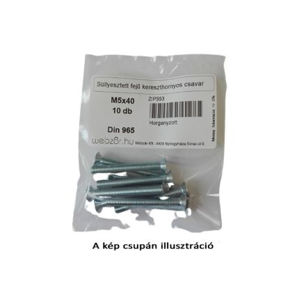 Kreuzschlitzschraube mit Senkkopf M5x40 (10 Stück)